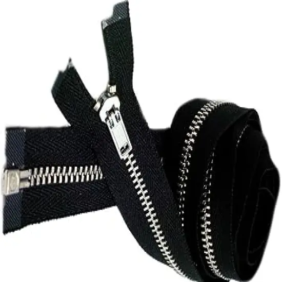 YKK 80" Coat Lining Zipper YKK #3 Coat Lining Separating Aluminum ~ Color Black (1 Zipper) {1}