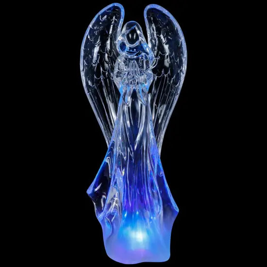 Northlight LED Lighted Color Changing Praying Angel Christmas Figure - 12.25" Clear {1}