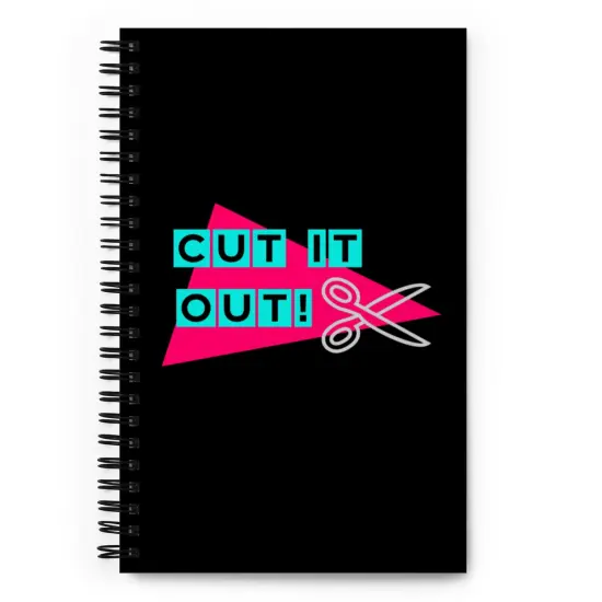 Cut it Out Spiral notebook {1}