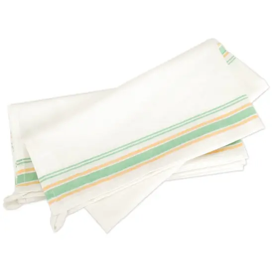 Aunt Martha's Stitch 'Em Up Retro Stripe Towels 18"X28" 3/Pk-Green Stripe {2}