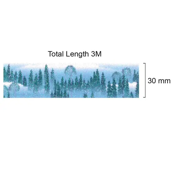 Wrapables Glitter Washi Masking Tape Pine Forest {4}