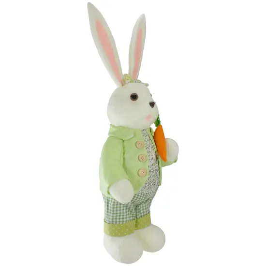 Northlight 20" White and Green Standing Rabbit Easter Figure {4}
