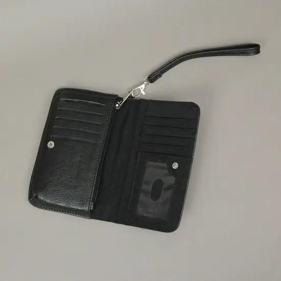 Black and Gold Sleeping Beauty Book Wallet ID Holder Snap Close Novelty Wristlet {4}