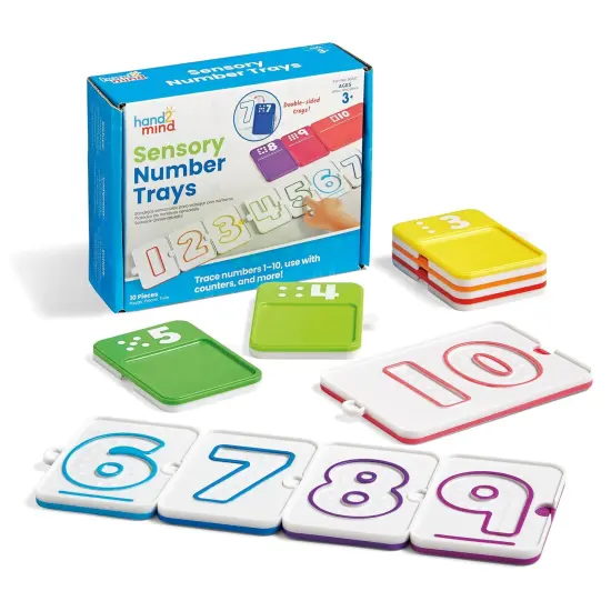 Sensory Number Trays {1}