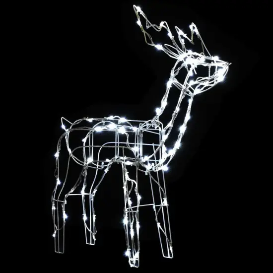 3 Piece Christmas Light Display Reindeers with 229 LEDs Cold white {4}