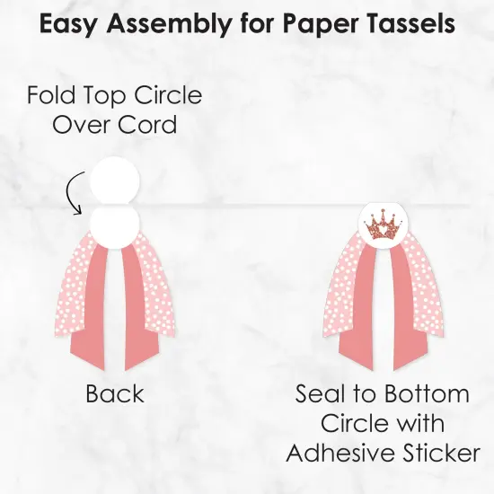 Big Dot of Happiness 1st Birthday Little Miss Onederful - DIY Girl First Birthday Party Pennant Garland Decoration - Triangle Banner - 30 Pieces {7}