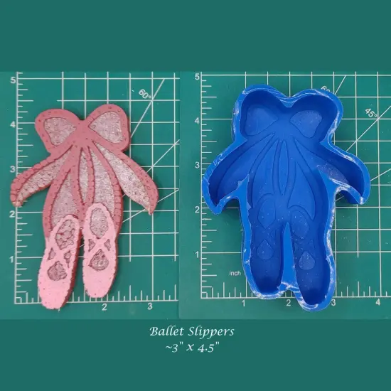 Ballet Slippers Silicone Freshie Mold {1}