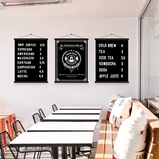 Benjia 8x10 8x12 8x18 Poster Frame, Magnetic Light Wood Wooden Frame Hanger for Photo Picutre Canvas Artwork Art Print Wall Hanging (1 Pack, 8", Walnut) {2}