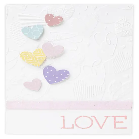 Sizzix 3D Textured Impressions By Kath Breen-Mark Making Hearts {3}