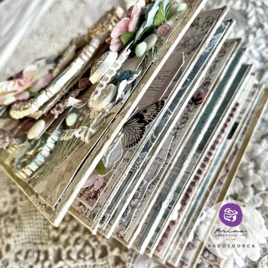 French Blue By Frank Garcia Chipboard Stickers 27/Pkg-Shapes W/Foil Accents {3}