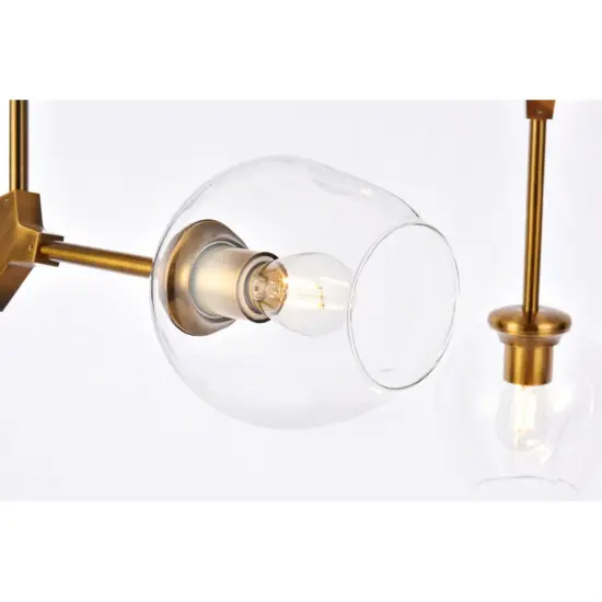 Cavoli 9 lights brass chandelier {6}