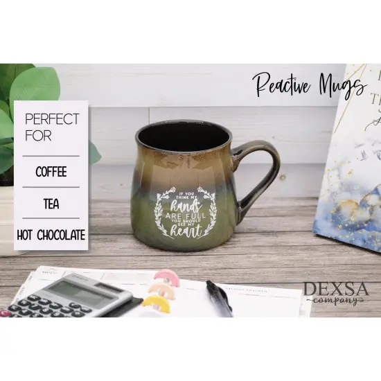 Dexsa If You Think My Hands Designer Ceramic Mug - 16 oz {2}