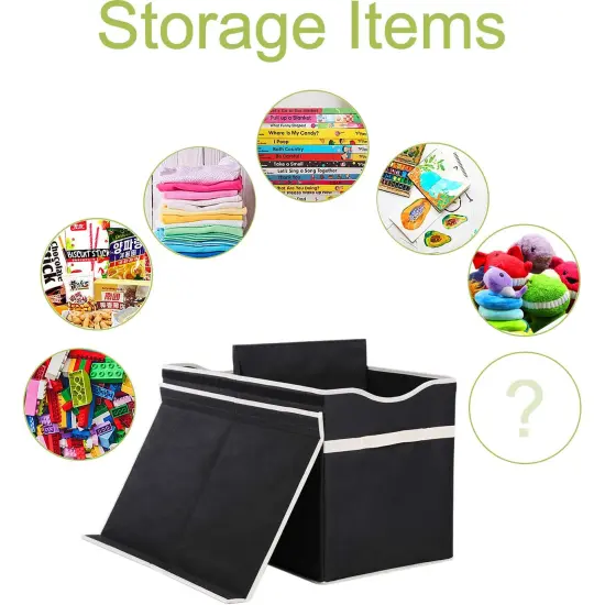 Toy Box Chest, Collapsible Sturdy Storage Bins with Lids, Extra Large Kids Toy Storage Organizer Boxes Bins Baskets for Kids, Boys, Girls, Nursery Room, Playroom, Closet (BLACK) {5}