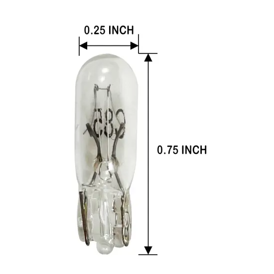 Satco S6901 - 1.12W 28V W2.1x4.9d #85 Sub Mini Wedge Indicator Miniature Bulb {2}