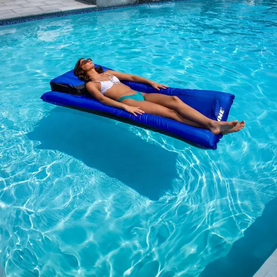 Swim Central 78" Inflatable Blue and Black Ultimate Mattress Swimming Pool Lounger {4}