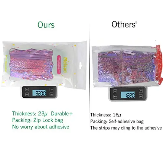 Foil Fringe Curtains Party Decorations - Melsan 3 Pack 3.2 x 8.2 ft Tinsel Curtain Party Photo Backdrop for Birthday Party Baby Shower or Graduation Decorations Pinkish Purple {4}