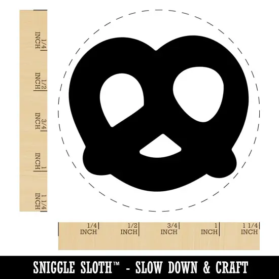 German Pretzel Solid Rubber Stamp for Stamping Crafting Planners {1}