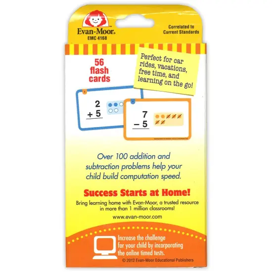 Learning Line: Addition and Subtraction Facts to 10, Grade 1+ (Age 5+) - 56 Flashcards Per Pack, 6 Packs {3}