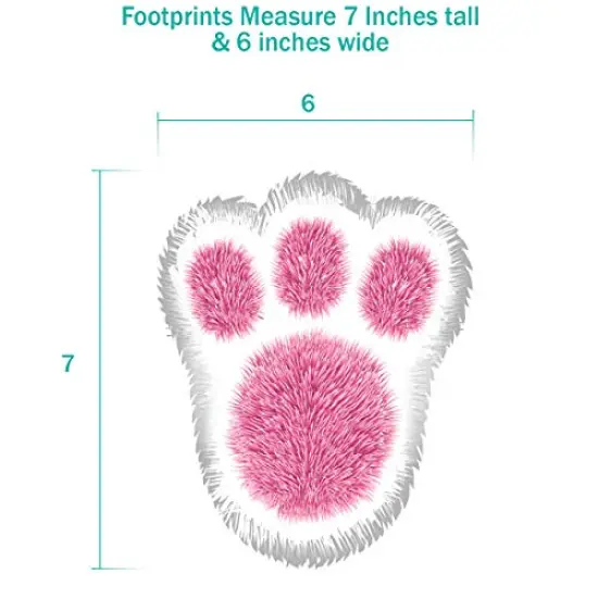 80 Total Paw Print Egg & Candy Floor Decals {5}