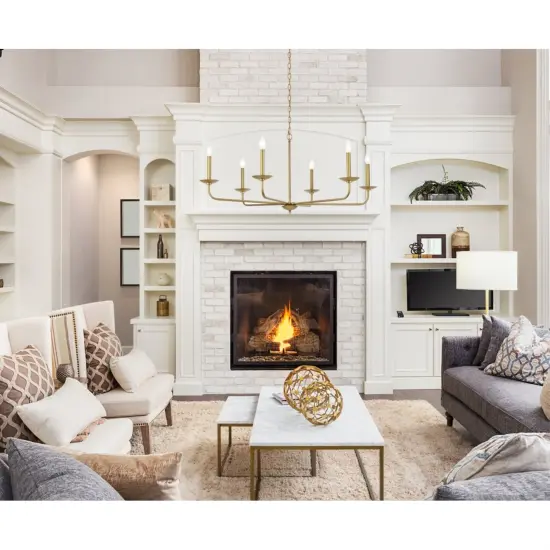 Cohen 42 inch pendant in brass {2}