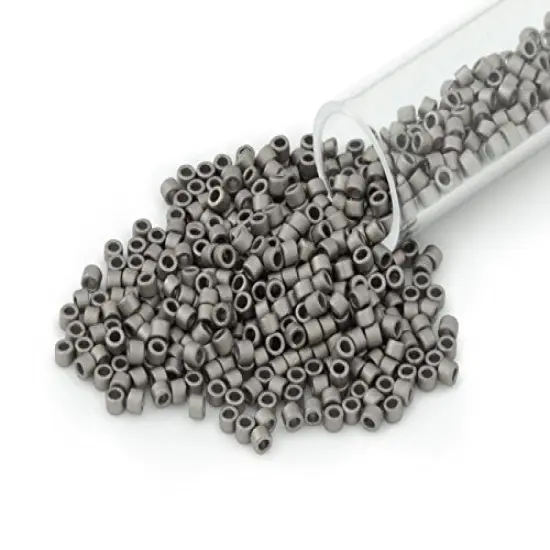 Miyuki Delica Seed Bead 11/0 Nickel Plated Matte {4}