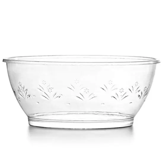100 Pck Clear Mini Plastic Bowls -6 Oz Disposable Premium Hard Plastic Dessert Bowls for Serving, Weddings, Catering, Parties, Ice Cream, Home or Event Party Supplies {3}