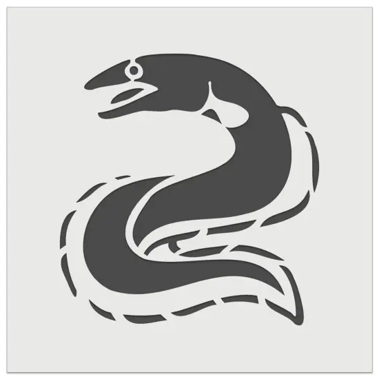 Eel Conger Long Fish Wall Cookie DIY Craft Reusable Stencil {7}