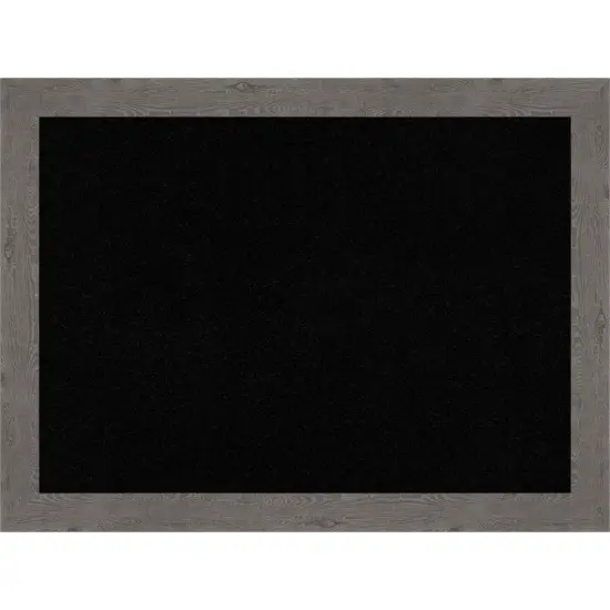 Rustic Plank Narrow Framed Corkboard, Black Cork Rustic Plank Grey {7}