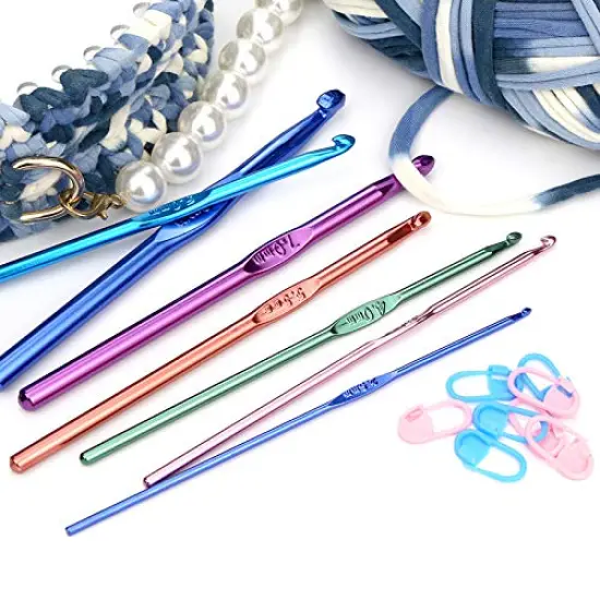 14PCS Aluminum Crochet Hooks Knitting Needles Craft Yarn 2.0mm/2.5mm/3.0mm/3.5mm/4.0mm/4.5mm/5.0mm/5.5mm/6.0mm/6.5mm/7.0mm/8.0mm/9.0mm/10.0mm {6}