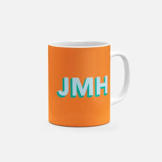 Monogram 3D Initials 11oz Mug {1}