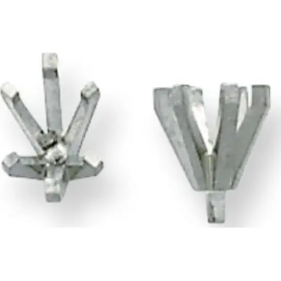 Platinum 6 Prong Oval Peg Setting 3.6mm {1}
