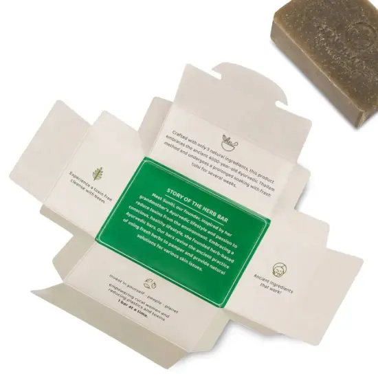 Pure Mitti Ayurvedic Bar Soap, All Natural Organic Handmade with Coconut Oil and Neem for Cleansing and Exfoliating Face and Body {3}