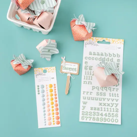 Pebbles Sunny Bloom Enamel Dots-60 Pieces {5}