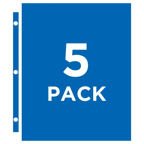 Avery Clear DVD Storage Sleeves for 3 Ring Binder, Two-Sided, Pack of 5 Holds 20 CD/DVDs Total (75263) {4}