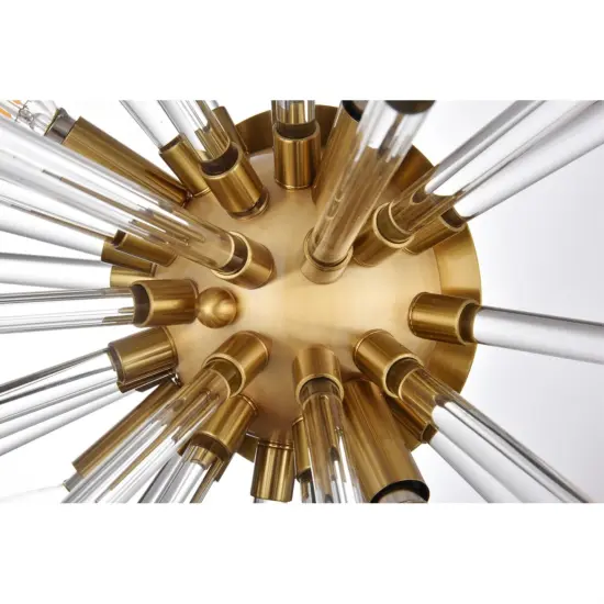 Sienna 18 inch crystal rod wall sconce in gold {6}