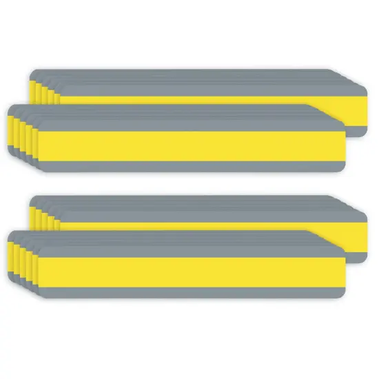 Double Wide Sentence Strip Reading Guide, 1-1/4" x 7-1/4", Yellow, 12 Per Pack, 2 Packs {1}