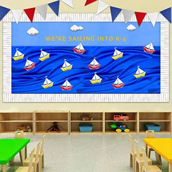White Wood Bulletin Board Border - Straight Border Trim for Classroom Decoration, 36ft {3}