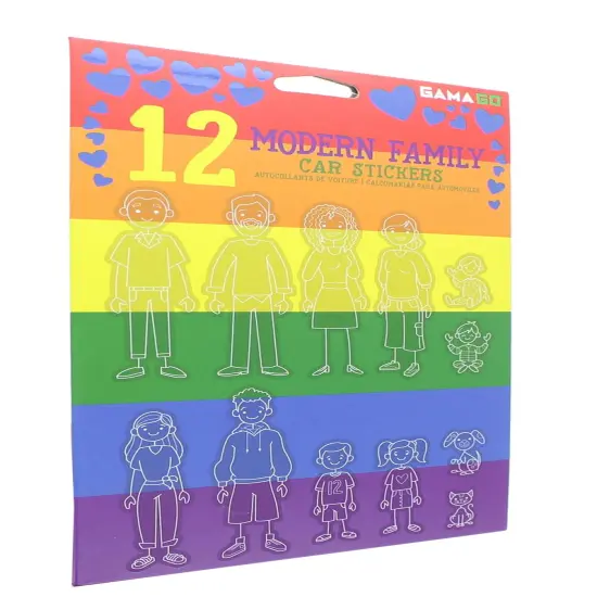 GAMAGO Modern Family Car Stickers | Set of 12 {3}