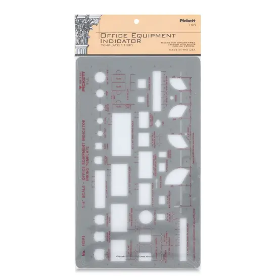 Chartpak Pickett Template - 113pi Office Equipment {2}
