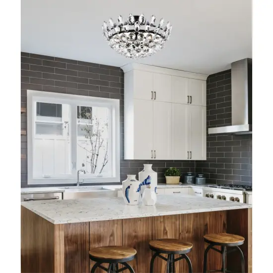 Emilia 18 inch flush mount in black {2}