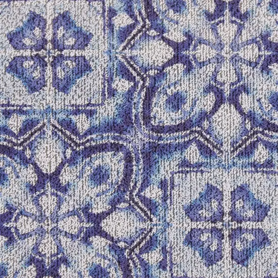 DII Blue Tile Tufted Mat 17.75x29.5 inches {5}