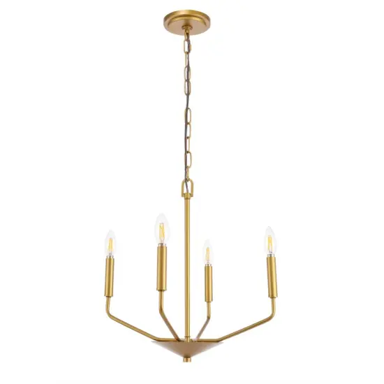Enzo 4 light Brass pendant {3}