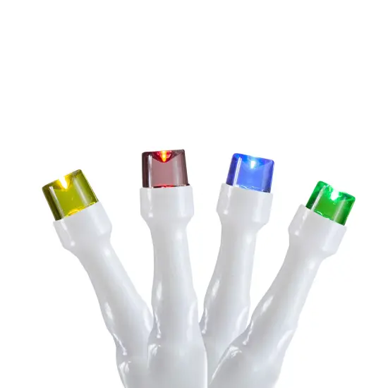 Northlight LED Wide Angle Christmas Lights - Multicolor - 3' White Wire - 10ct {1}