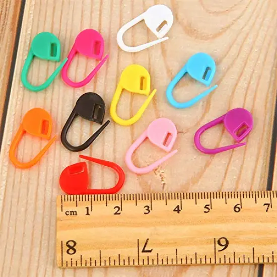 150 Pieces Knitting Crochet Locking Stitch Markers Stitch Needle Clip Counter 10 Colors (Color Ship Randomly) {5}