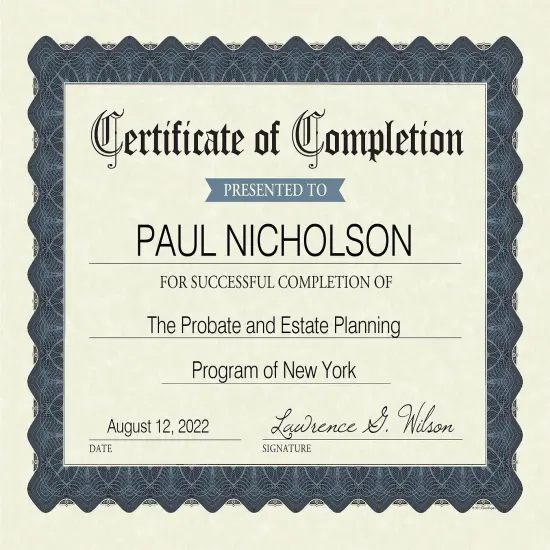 Great Papers! Certificate of Completion Fill-In, Stone Blue Border, 8.5" x 11", Printer Compatible, 15 count {3}