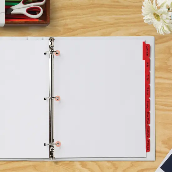 Avery Reinforcement Labels, 1/4" Diameter, Permanent Adhesive, Assorted Metallic Colors, Non-Printable, 12 Packs, 3,360 Page Reinforcement Stickers (21920) {3}