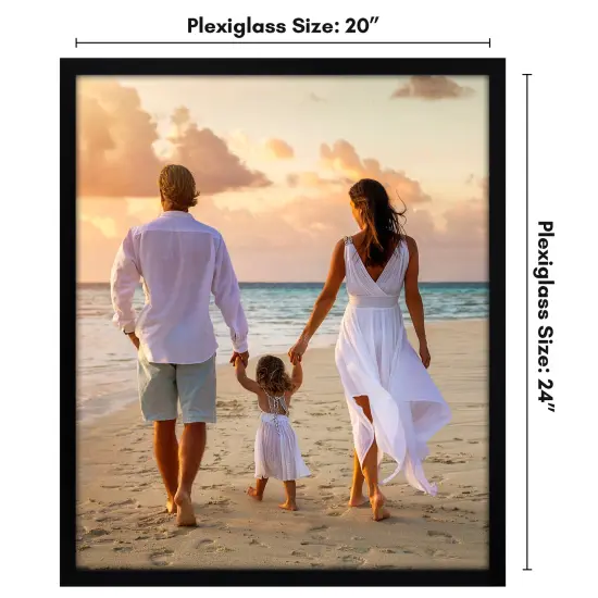 Americanflat Poster Frame - Perfect Frame for Photos and Artwork - Large Picture Frame - Polished Plexiglass - Hanging Hardware with Horizontal and Vertical Display {2}