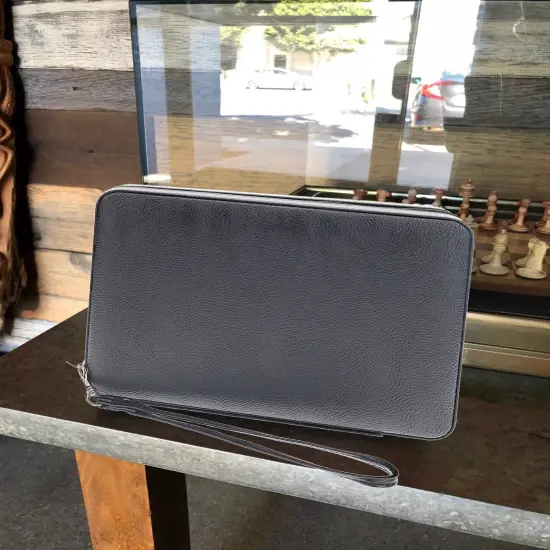 WE Games Magnetic Backgammon Set with Leatherette Case and Carrying Strap - Travel Size {2}