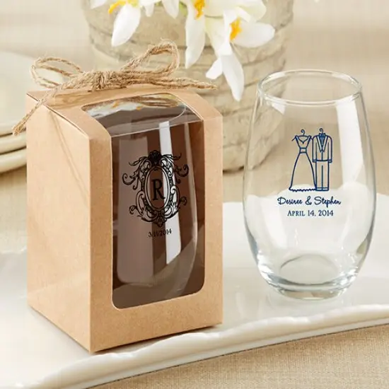 Kraft 9 oz. Glassware Gift Box with Twine (Set of 20) {4}