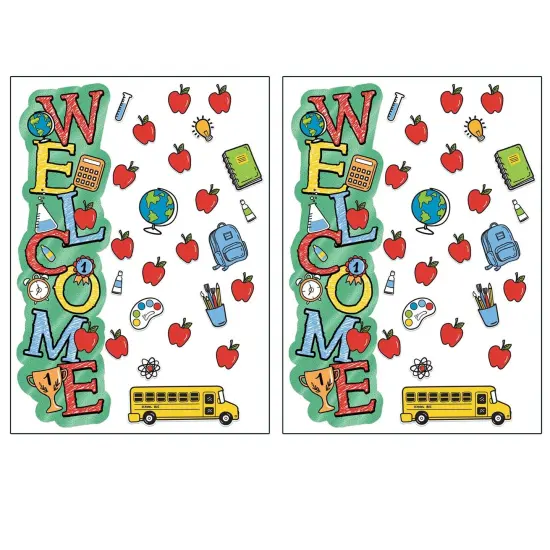 Back to School Welcome All-In-One Door Decor Kit, 40 Pieces Per Set, 2 Sets {1}